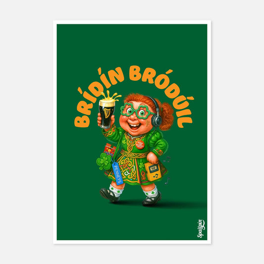 Brídín Brodúil - Print - Spailpín - A5 Framed