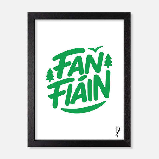 Fan Fiáin - Print - Spailpín - A5 Framed