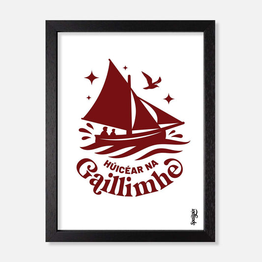 Húicéar na Gaillimhe - Print - Spailpín - A5 Framed