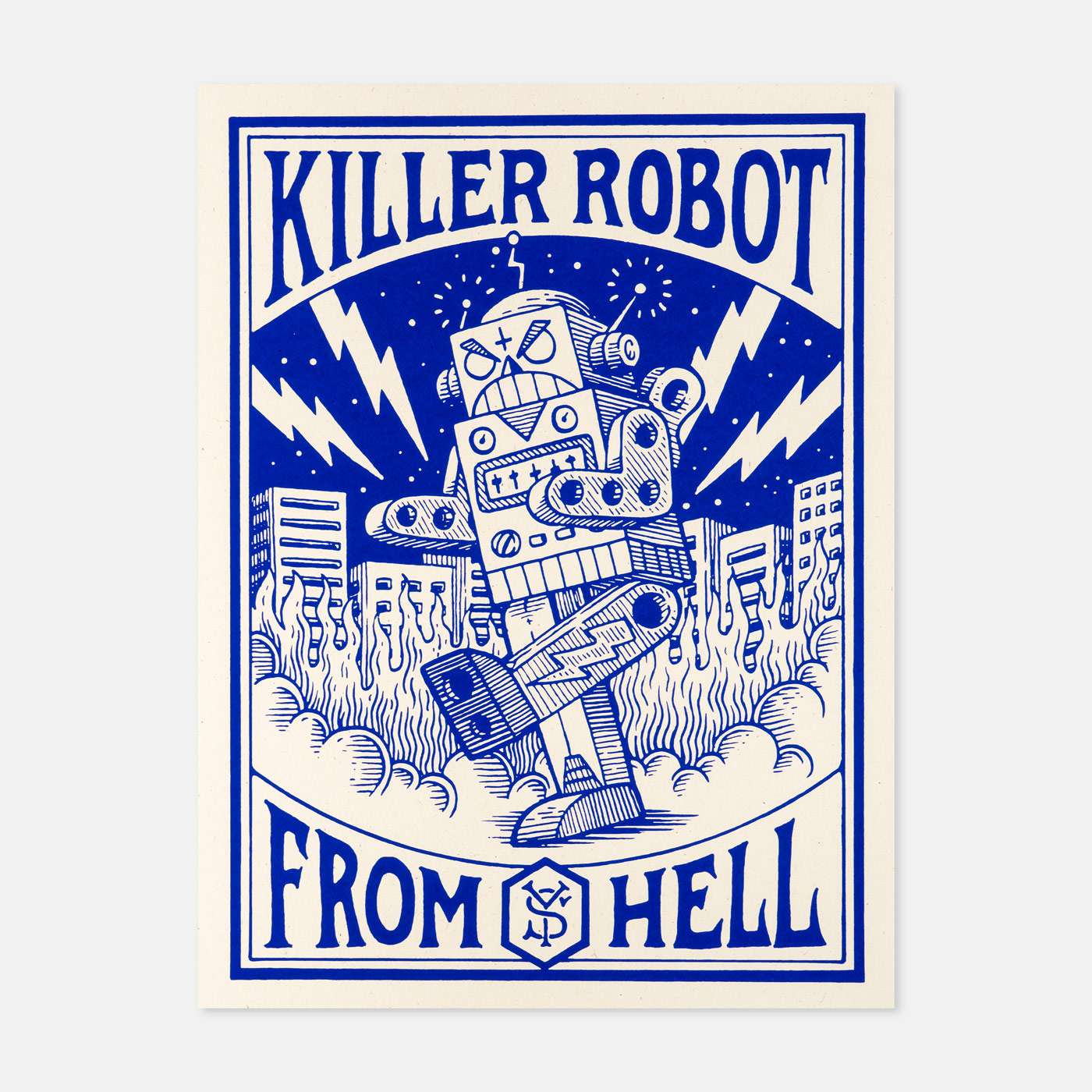 Killer Robot - Print - Spailpín - 300 x 400mm