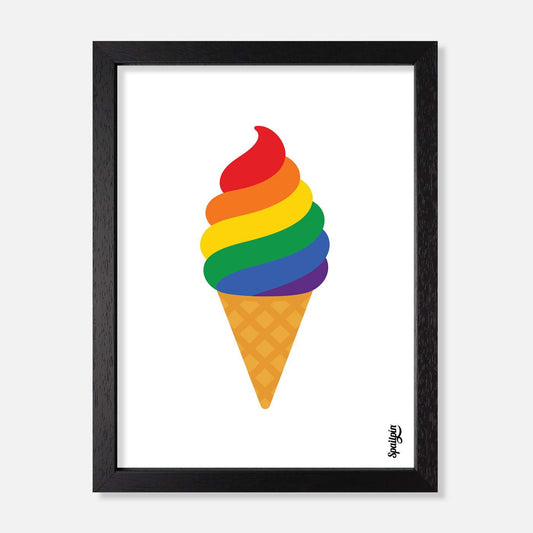 Uachtar Reoite Bróid - Print - Spailpín - A5 Framed