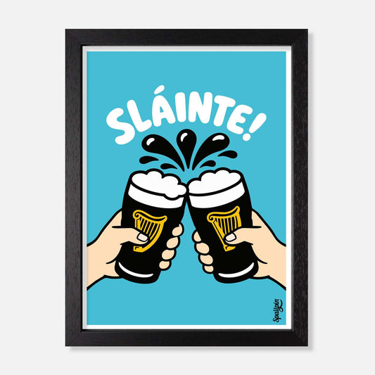 Sláinte - Print - Spailpín - A5 Framed