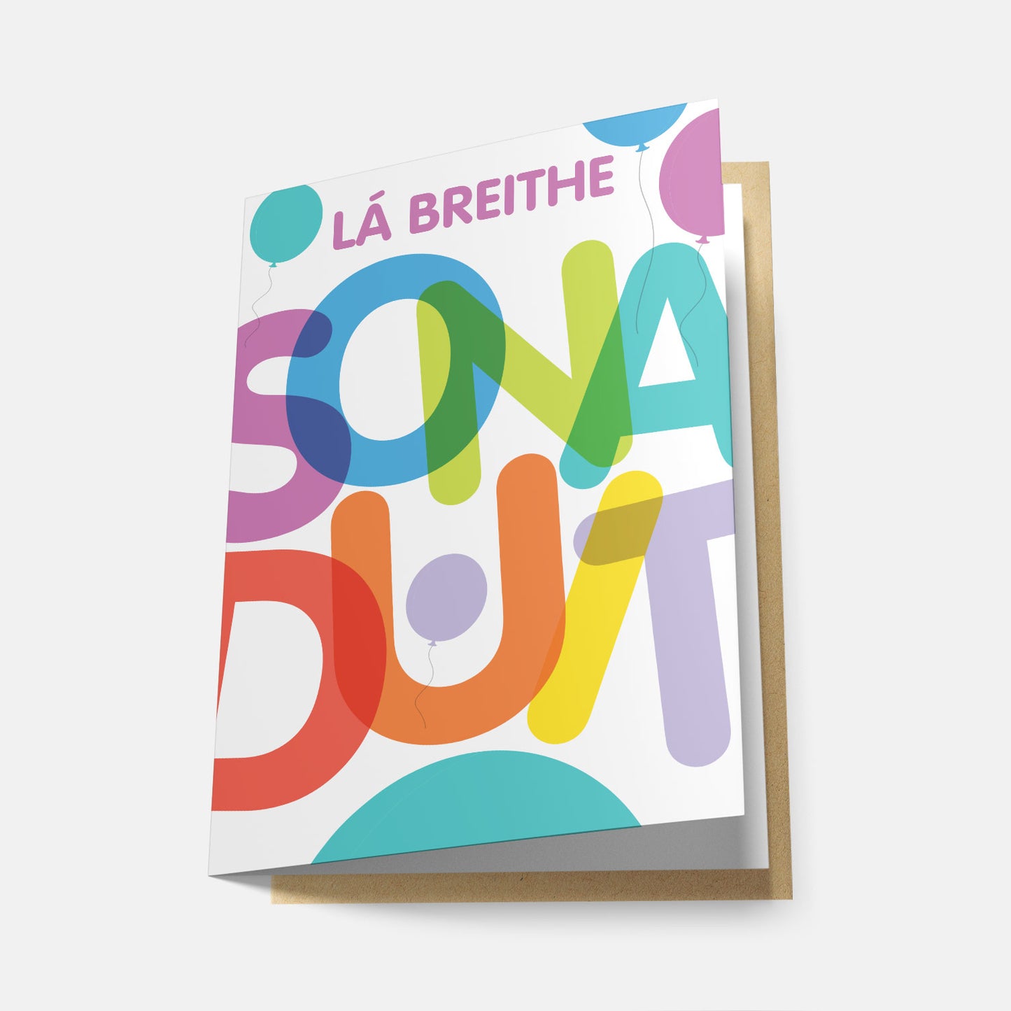 Lá Breithe Shona Duit - Greeting Card