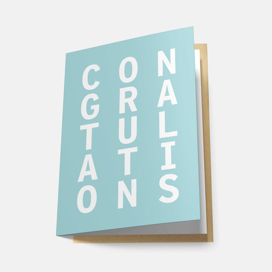 Congratulations (Rainbow Series) - Greeting Card