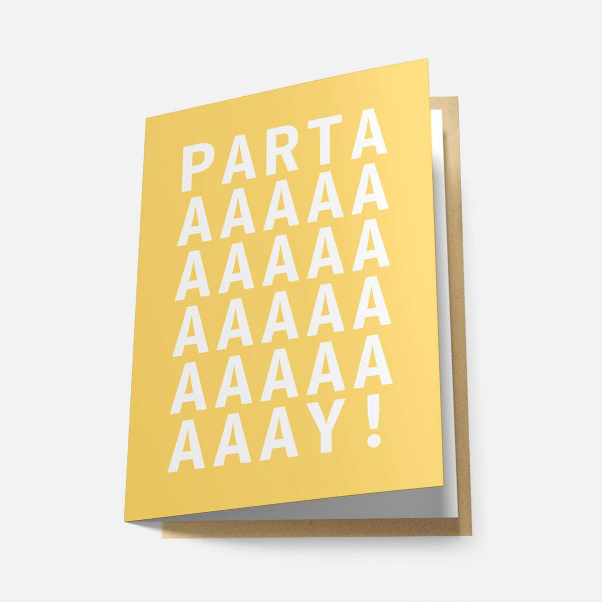 Partaaay (Rainbow Series) - Greeting Card - Spailpín - Yellow