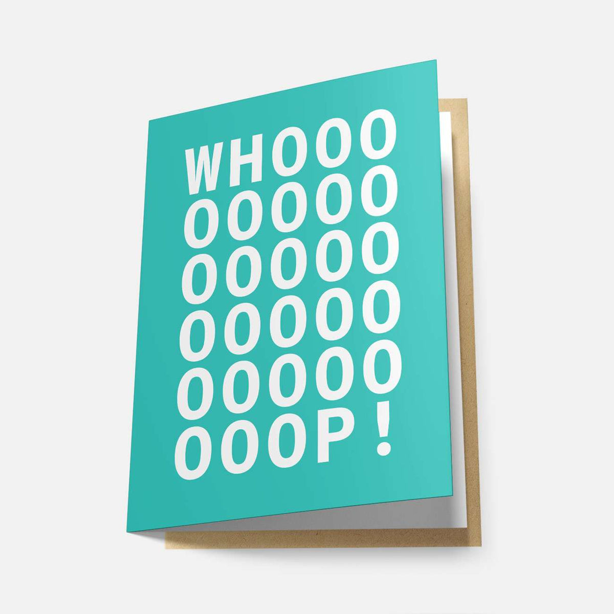 Whooop! (Rainbow Series) - Greeting Card - Spailpín - Teal
