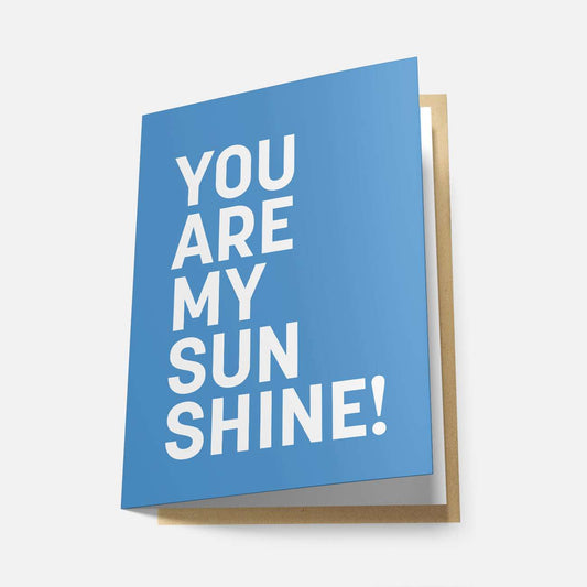 You Are My Sunshine! (Rainbow Series) - Greeting Card - Spailpín - Blue