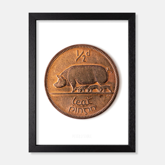 Bonn Leathphingin na hÉireann – Cráin agus Bainbh le Percy Metcalfe – Prionta Boinn