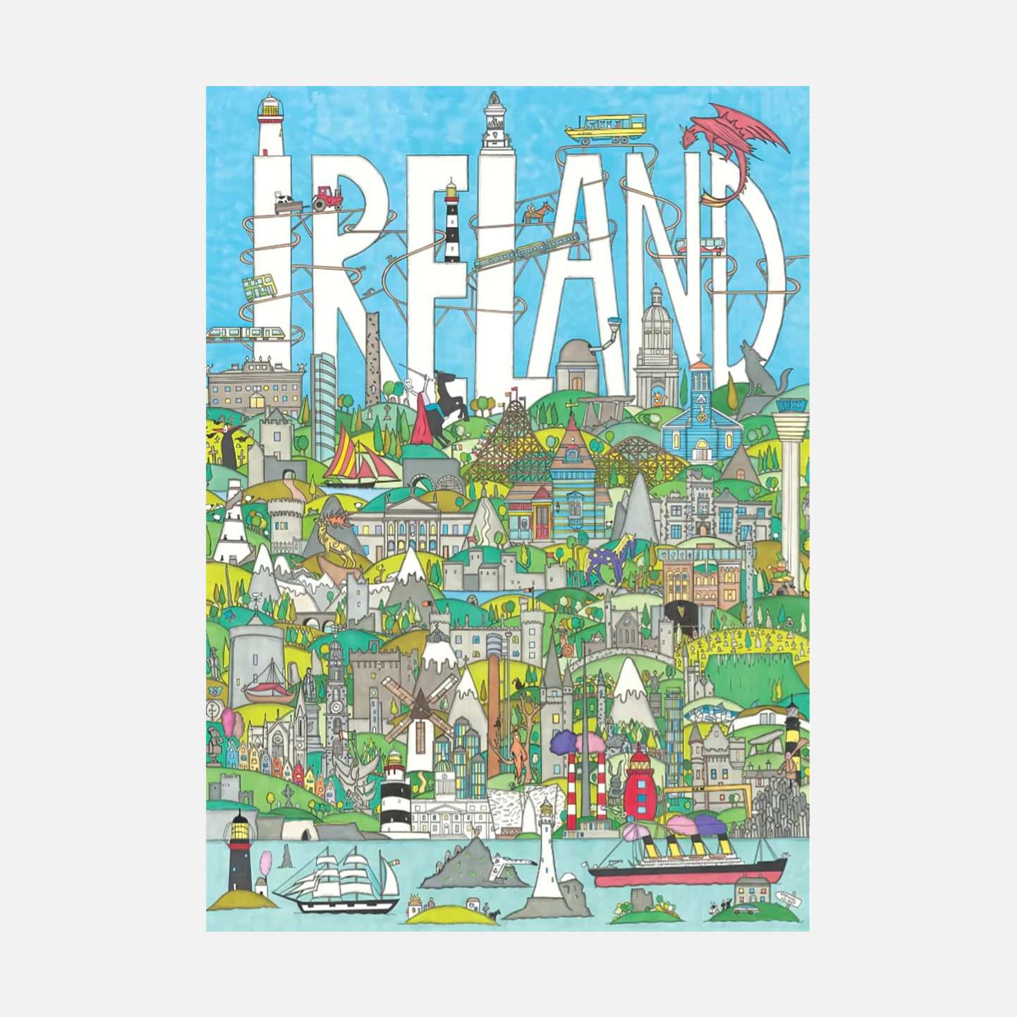 1000 Piece Puzzle (Ireland) - Jigsaw - Spailpín