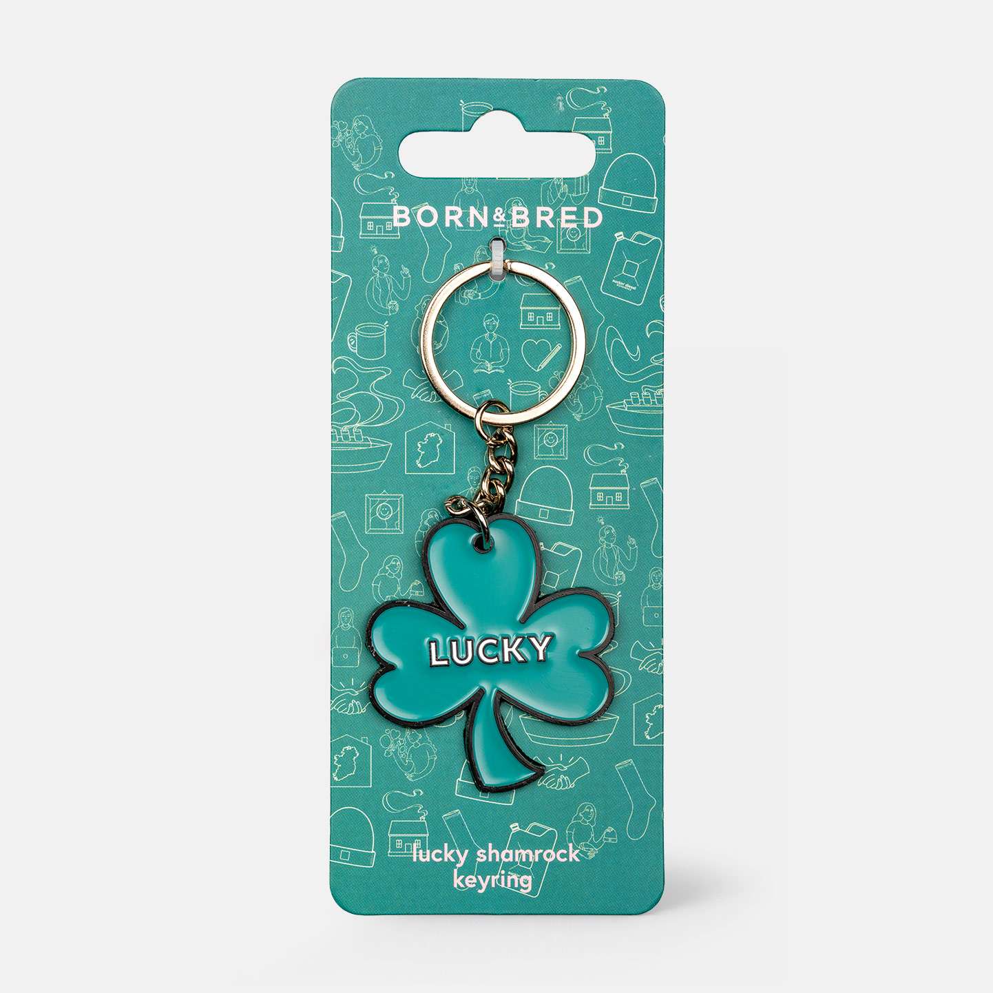 Lucky Shamrock - Keyring - Spailpín