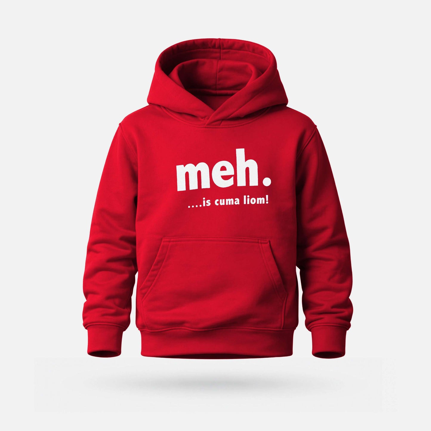 Meh... Is Cuma Liom! - Kids' Hoodie - Spailpín - 1-2 Years / Red