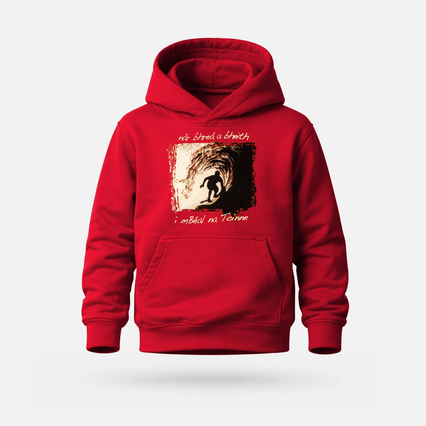 Nár Bhreá a Bheith i mBéal na Toinne - Kids' Hoodie - Spailpín - 1-2 Years / Red