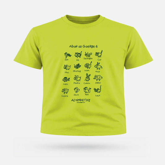 Abair as Gaeilge É! - Kids' T-Shirt - Spailpín - 0-3 Months / Apple Green