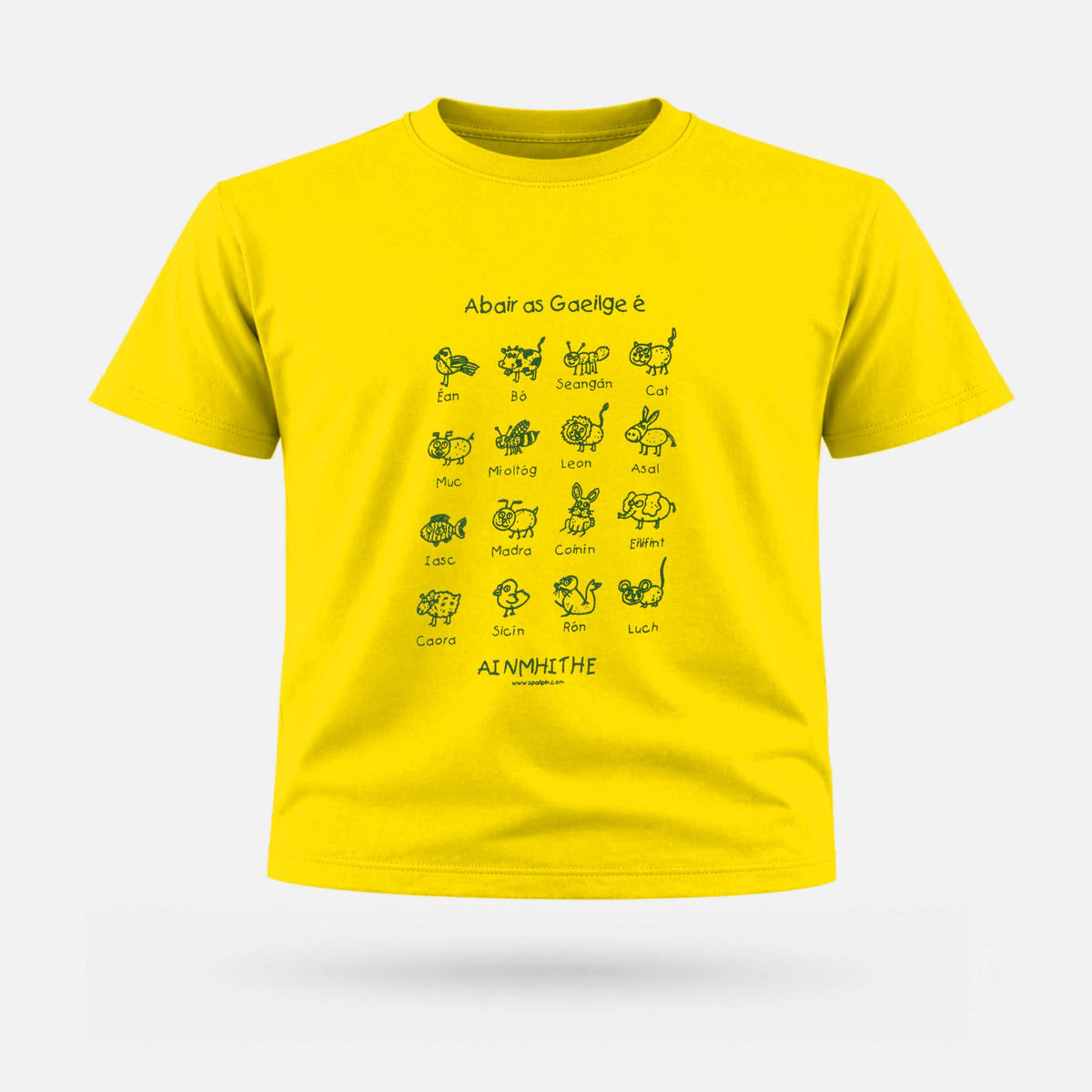 Abair as Gaeilge É! - Kids' T-Shirt - Spailpín - 0-3 Months / Yellow