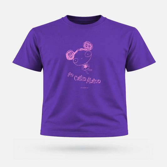 An Cailín Álainn - Kids' T-Shirt - Spailpín - 0-3 Months / Deep Purple