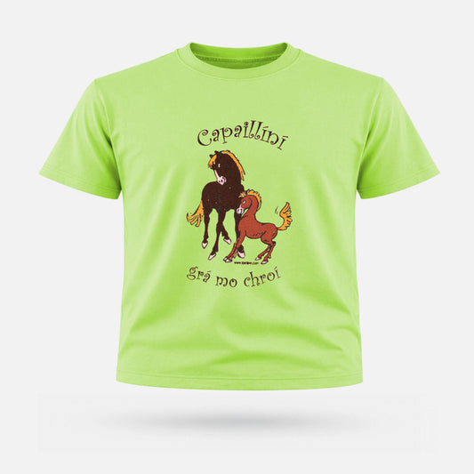 Capailíní Grá Mo Chroí - Kids' T-Shirt - Spailpín - 1-2 Years / Apple Green