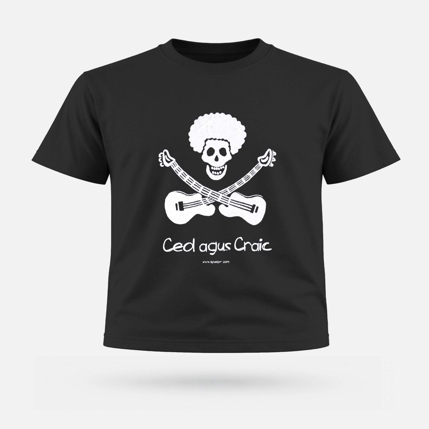 Ceol agus Craic - Kids' T-Shirt - Spailpín - 0-3 Months / Black