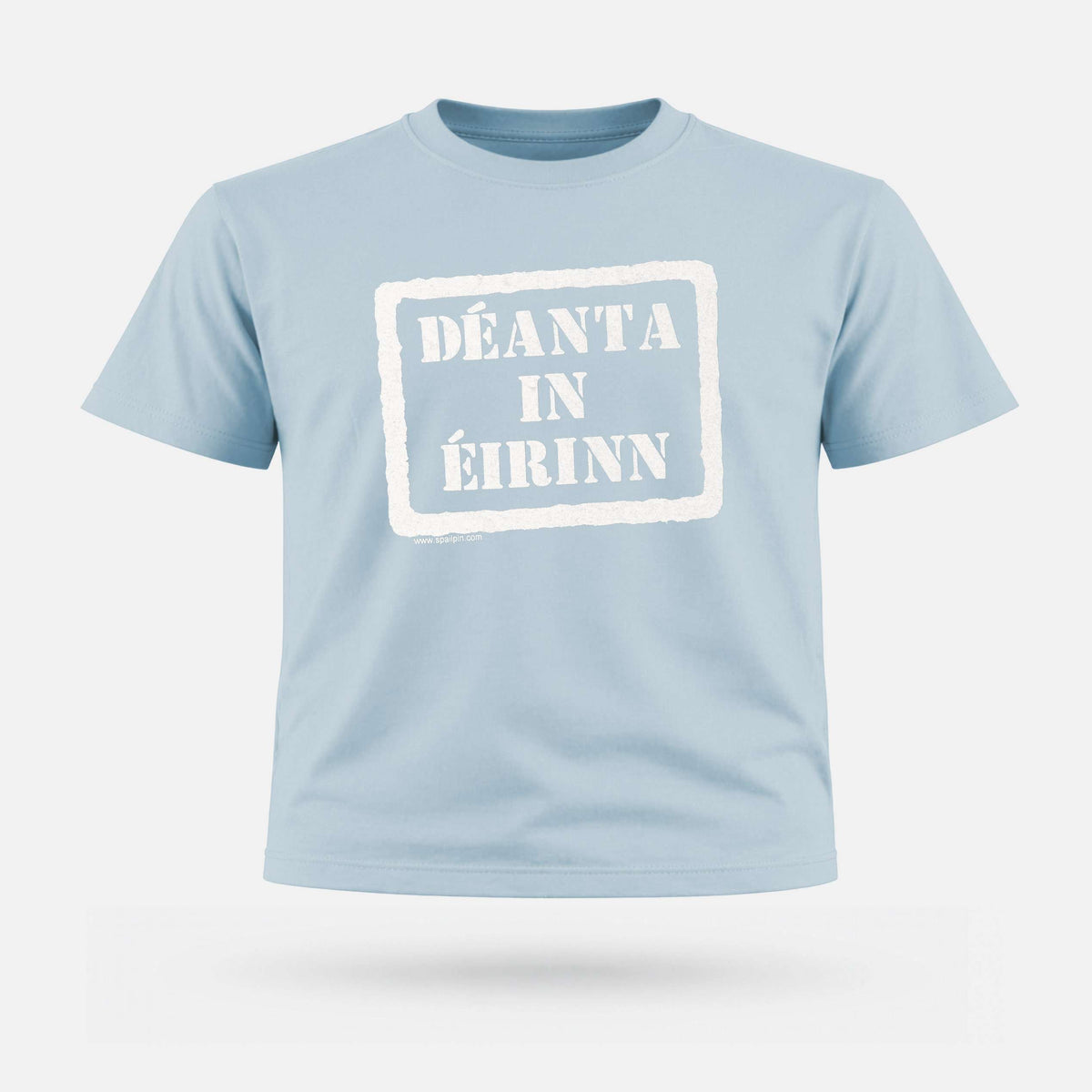 Déanta in Éirinn - Kids' T-Shirt - Spailpín - 0-3 Months / Pale Blue
