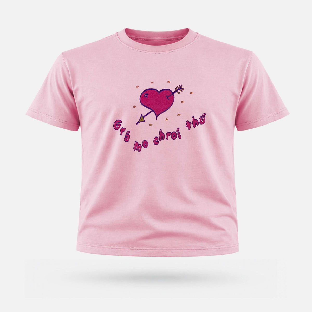 Grá Mo Chrói Thú - Kids' T-Shirt - Spailpín - 0-3 Months / Baby Pink