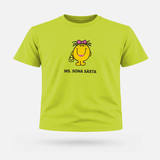 Ms. Sona Sásta - Kids' T-Shirt - Spailpín - 0-3 Months / Apple Green