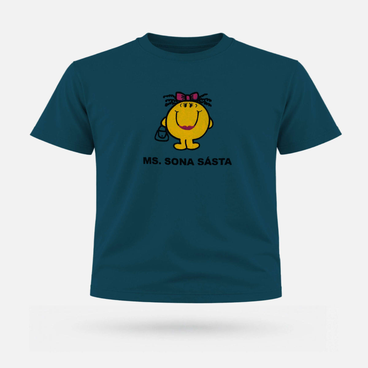 Ms. Sona Sásta - Kids' T-Shirt - Spailpín - 0-3 Months / Petrol Blue