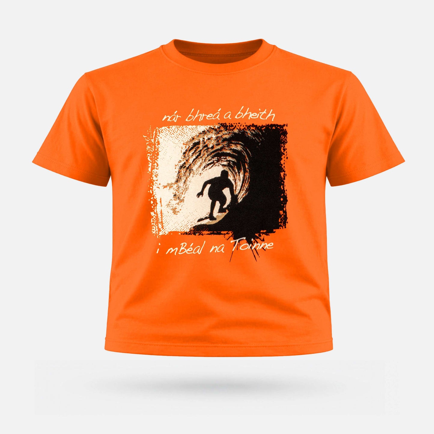 Nár Bhreá a Bheith i mBéal na Toinne - Kids' T-Shirt - Spailpín - 1-2 Years / Orange