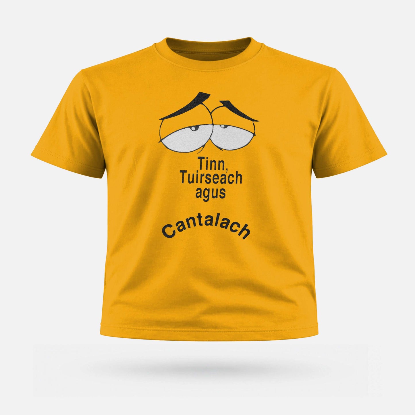 Tinn Tuirseach agus Cantalach - Kids' T-Shirt - Spailpín - 12-18 Months / Gold