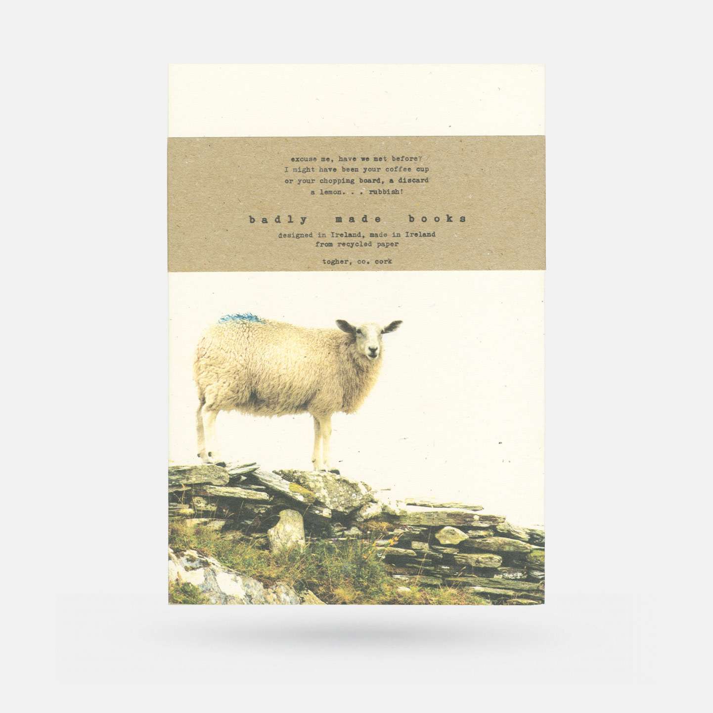 Badly Made Books Sheep - Notebook - Spailpín - Lined