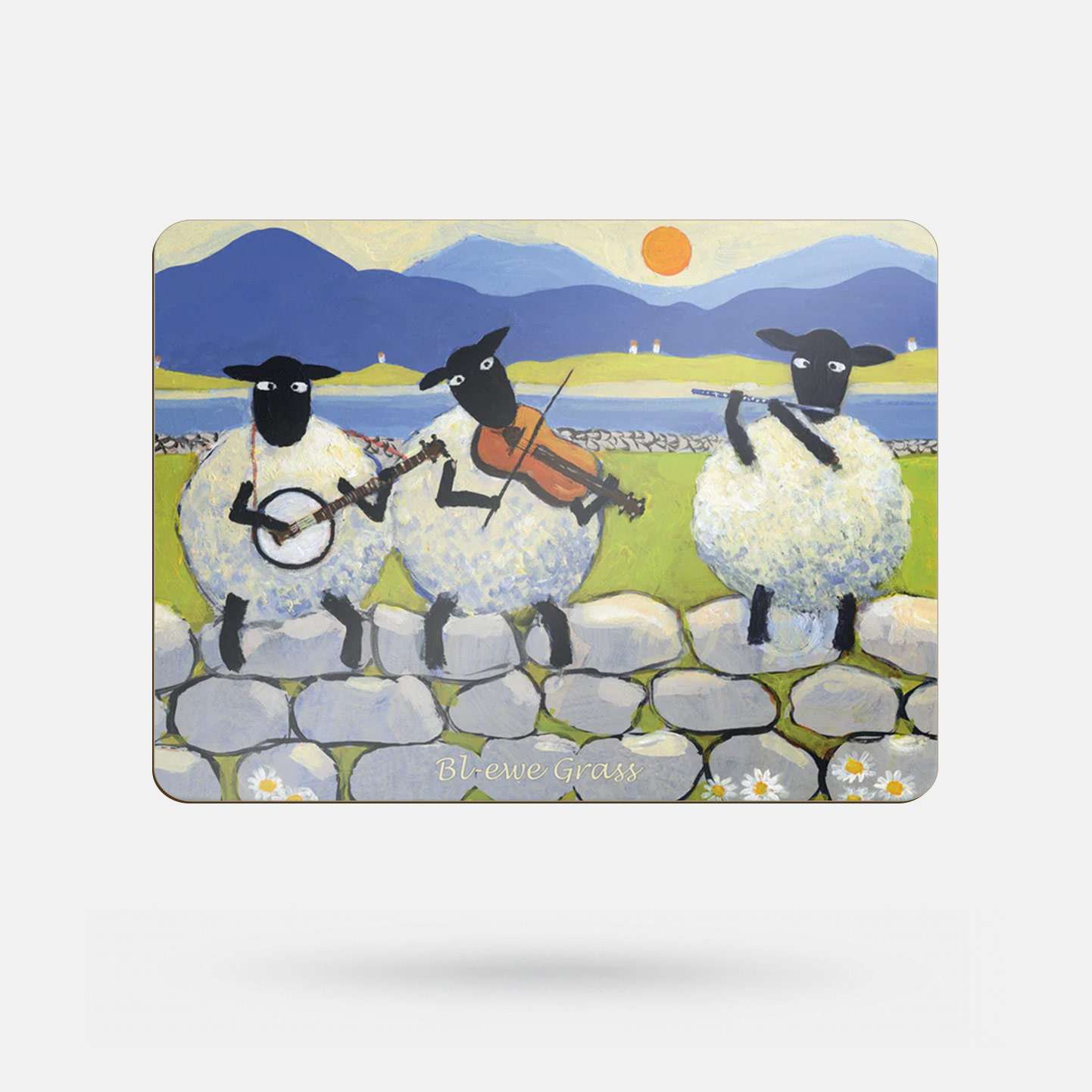 Bl Ewe Grass by Thomas Joseph - Placemat - Spailpín