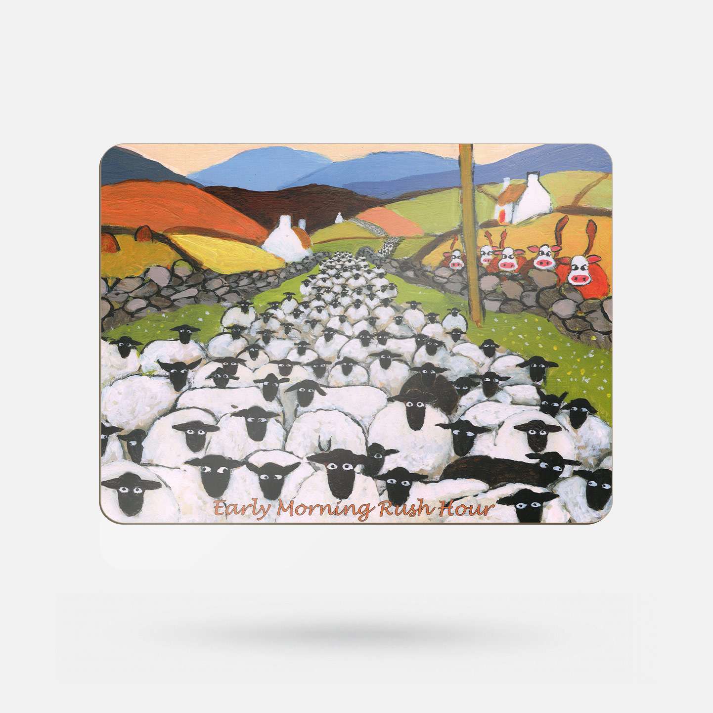 Early Morning Rush Hour by Thomas Joseph - Placemat - Spailpín