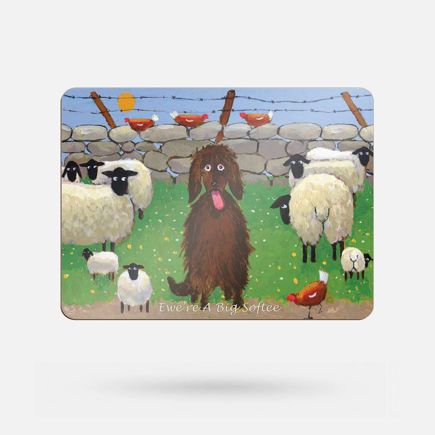 Ewe're A Big Softee by Thomas Joseph - Placemat - Spailpín