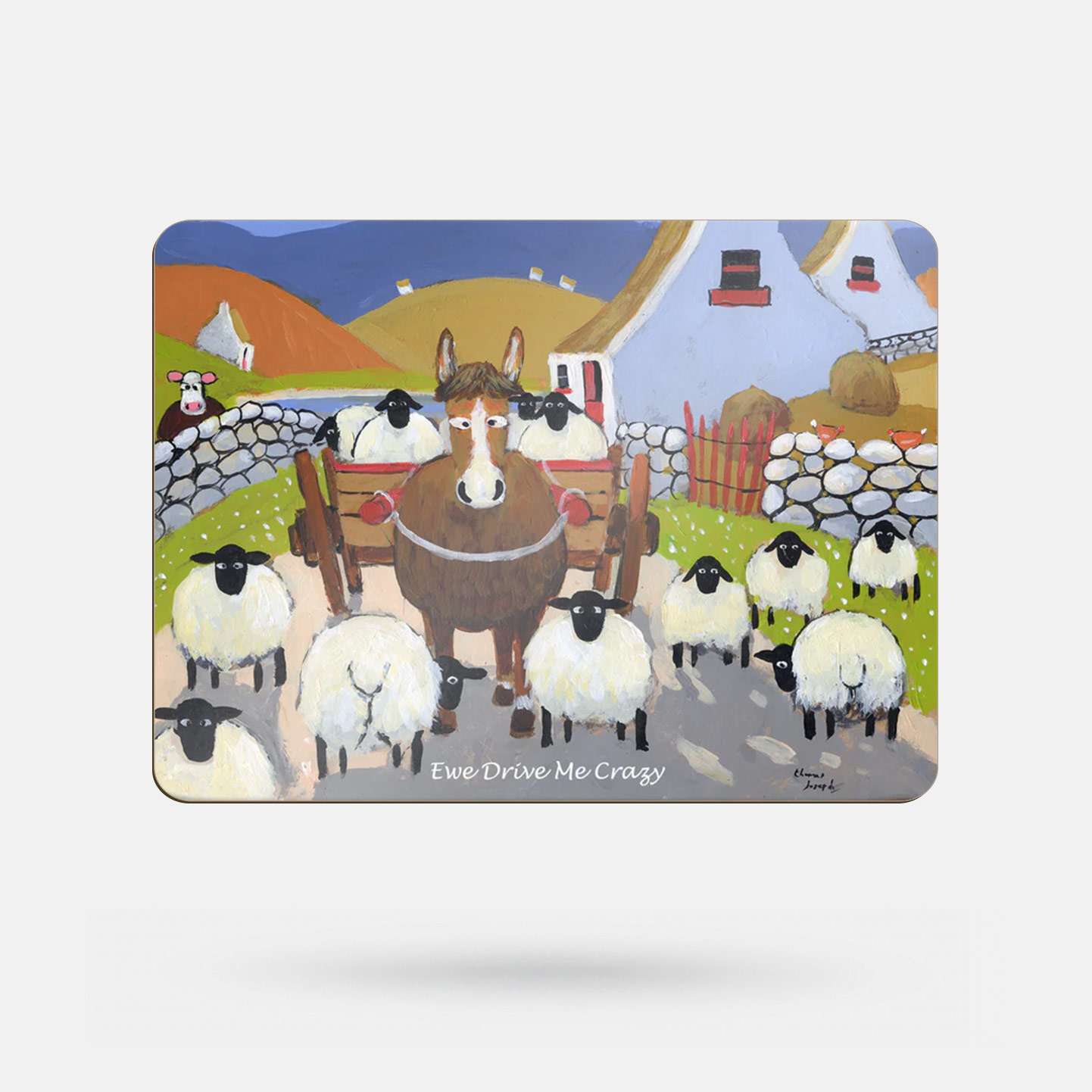 Ewe Drive Me Crazy by Thomas Joseph - Placemat - Spailpín