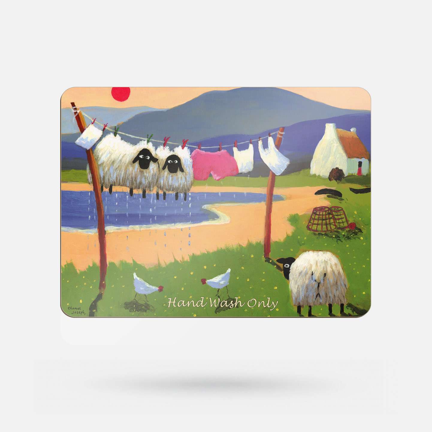 Hand Wash Only by Thomas Joseph - Placemat - Spailpín