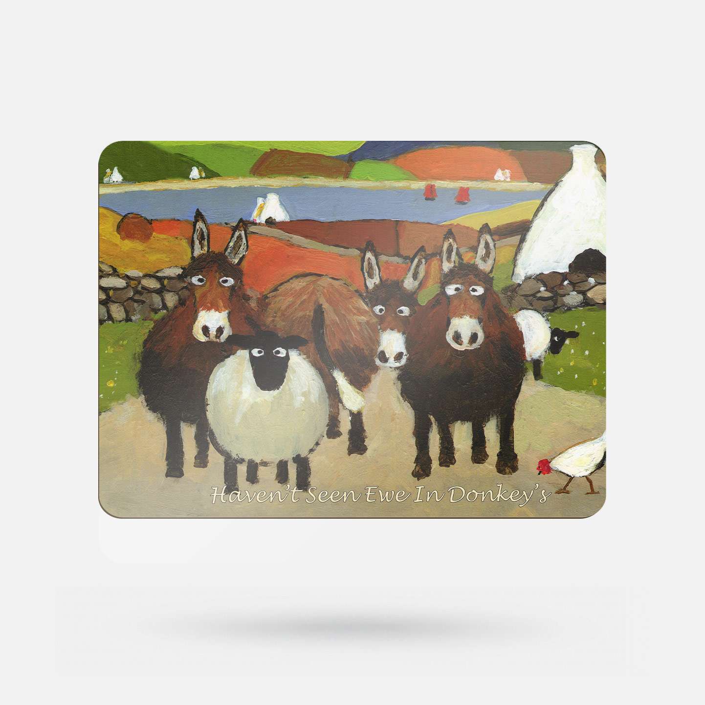 Haven't Seen Ewe In Donkey's by Thomas Joseph - Placemat - Spailpín