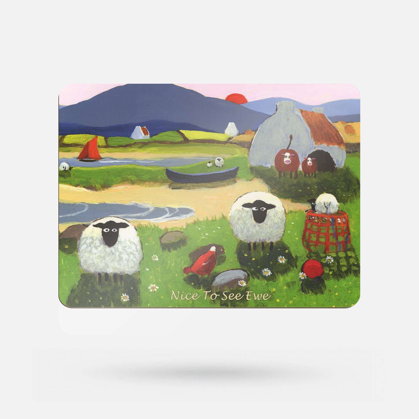 Nice to See Ewe by Thomas Joseph - Placemat - Spailpín