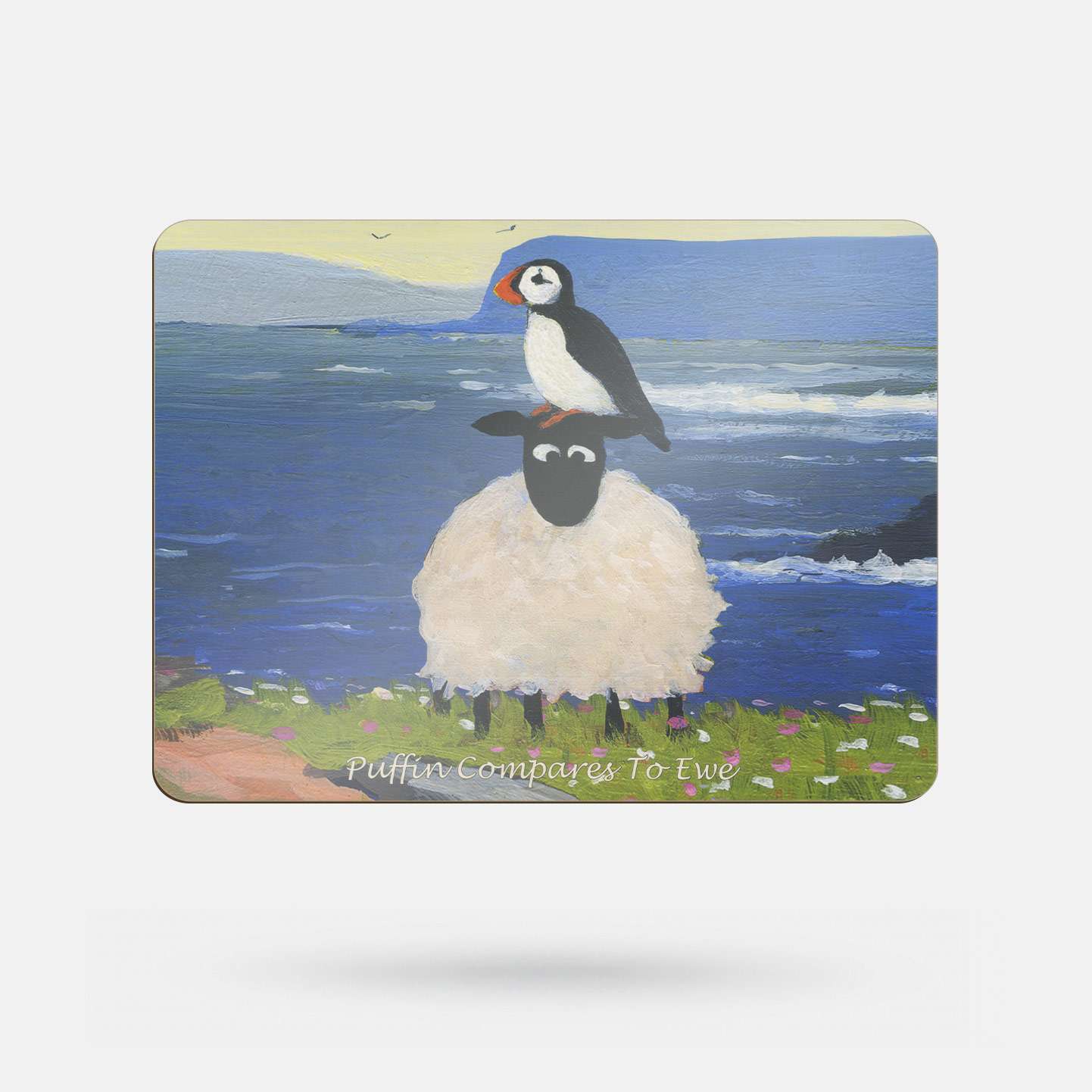 Puffin Compares To Ewe by Thomas Joseph - Placemat - Spailpín
