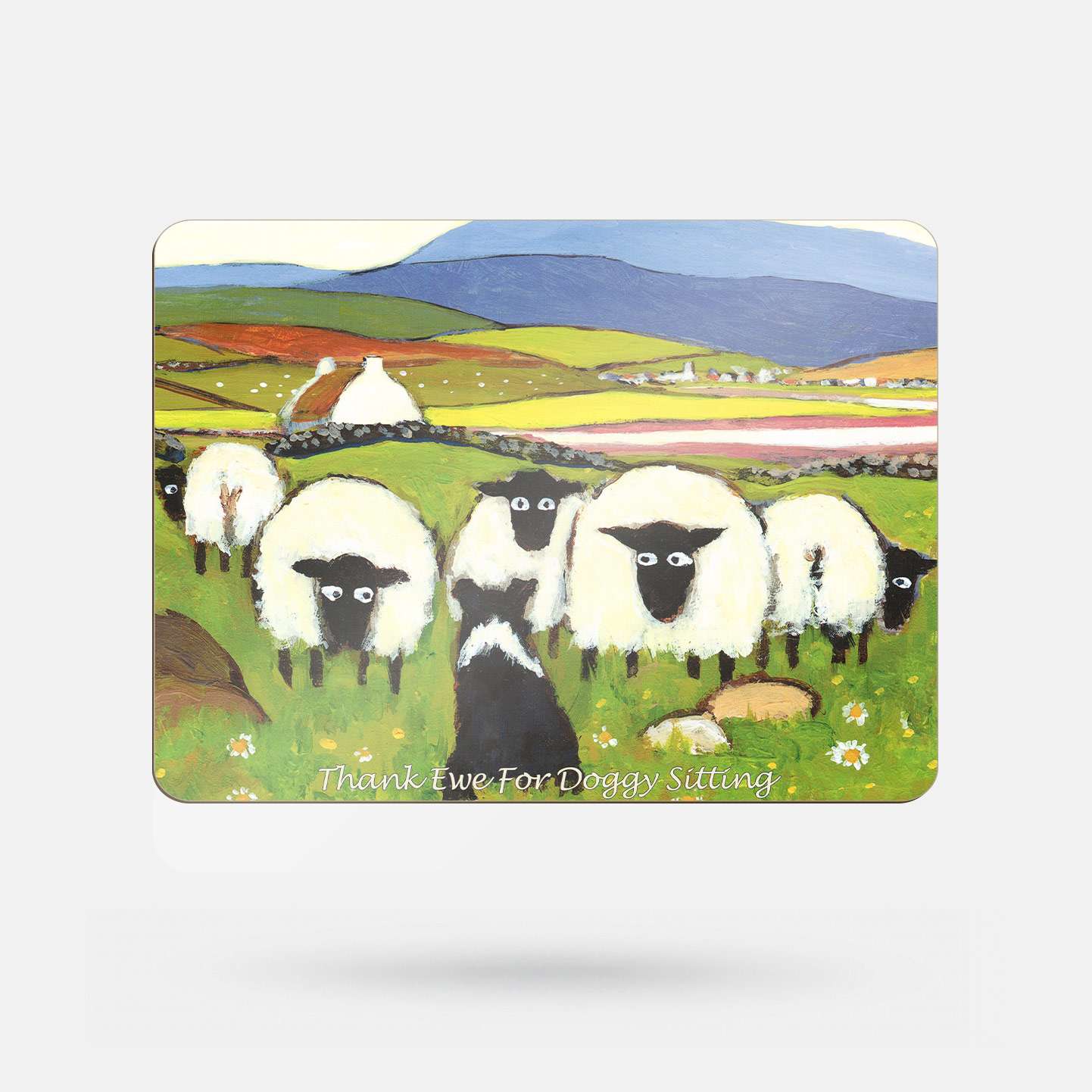 Thank Ewe for Doggy Sitting by Thomas Joseph - Placemat - Spailpín