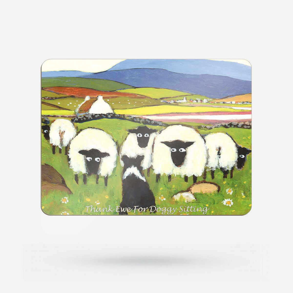 Thank Ewe for Doggy Sitting by Thomas Joseph - Placemat - Spailpín