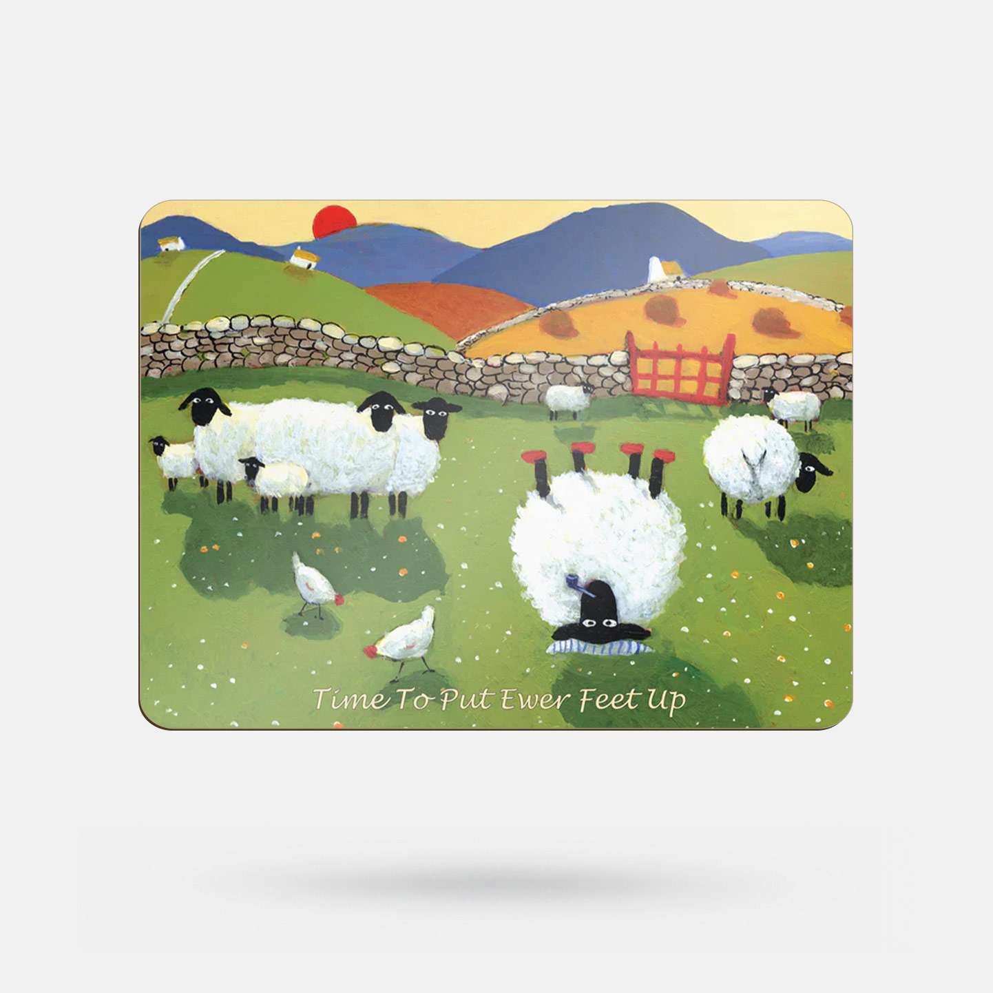 Time To Put Ewer Feet Up by Thomas Joseph - Placemat - Spailpín