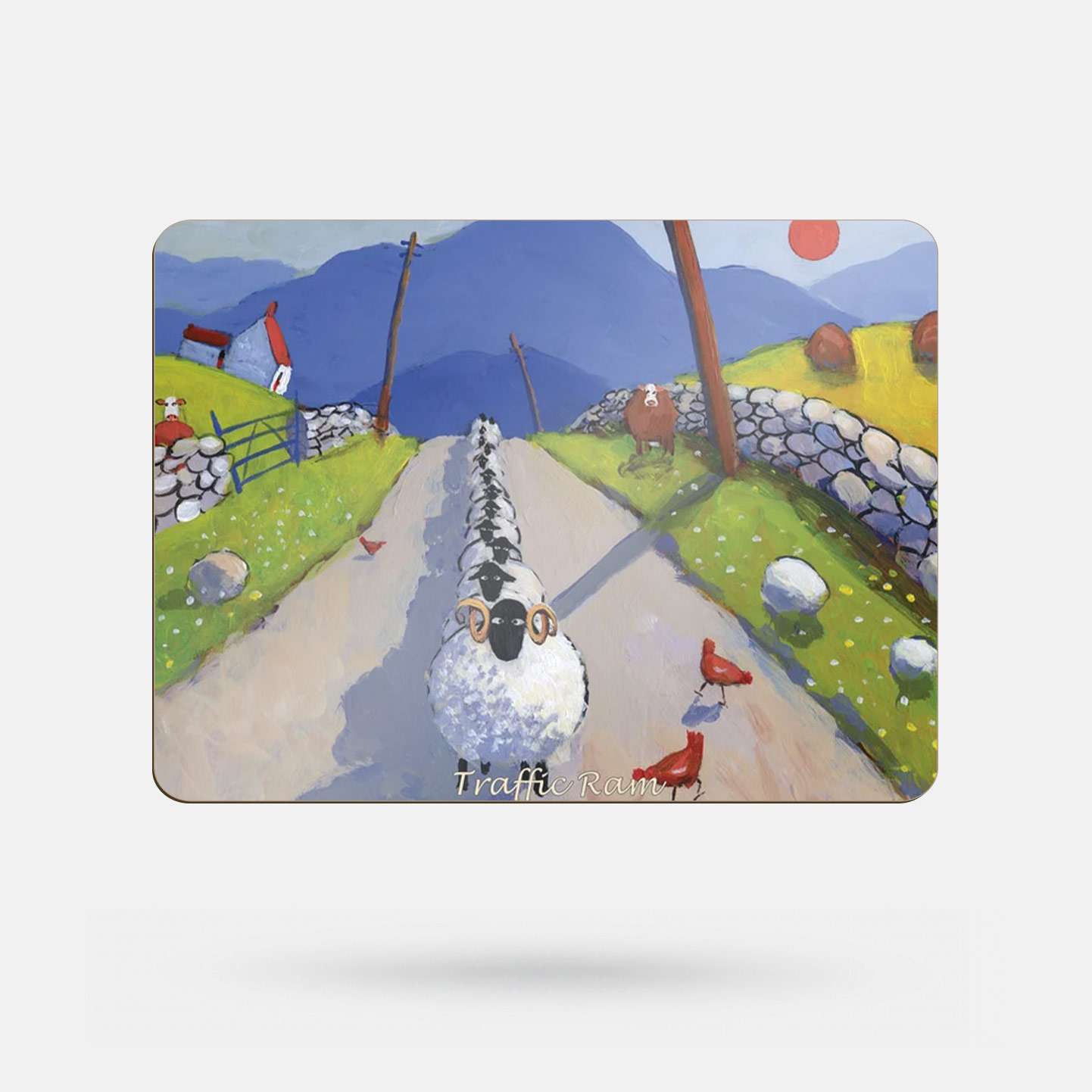 Traffic Ram by Thomas Joseph - Placemat - Spailpín