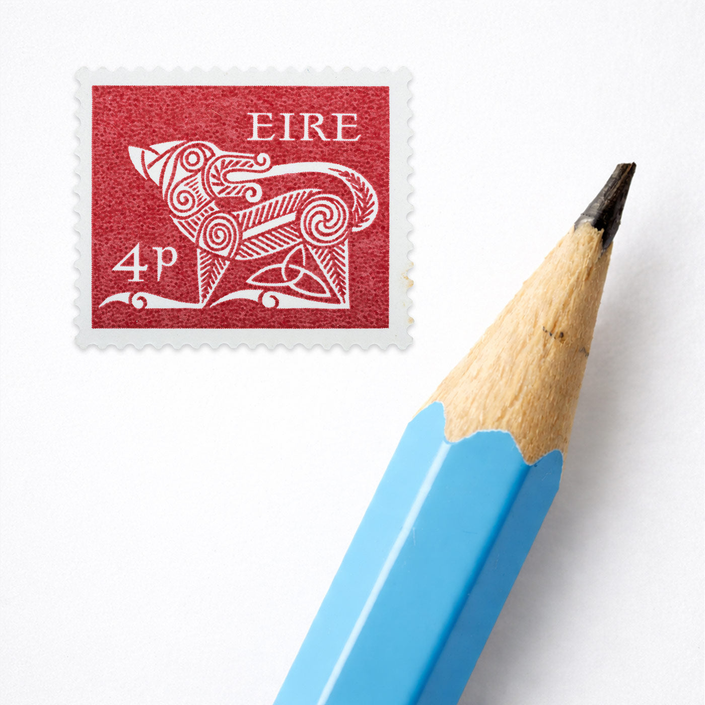 4p Éire Dog Definitive Stamp - Print