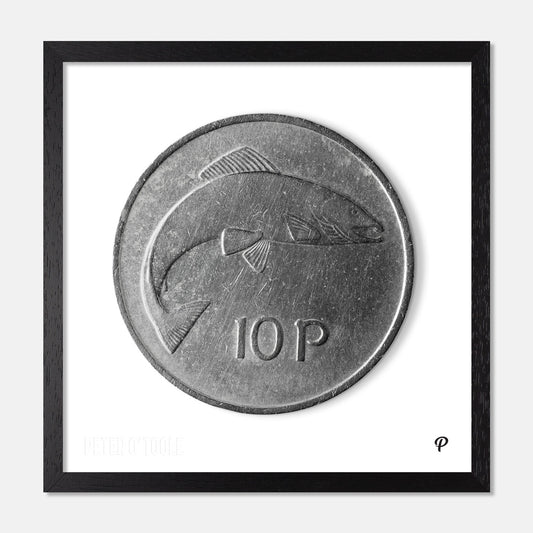 10p Salmon Original Coin Print