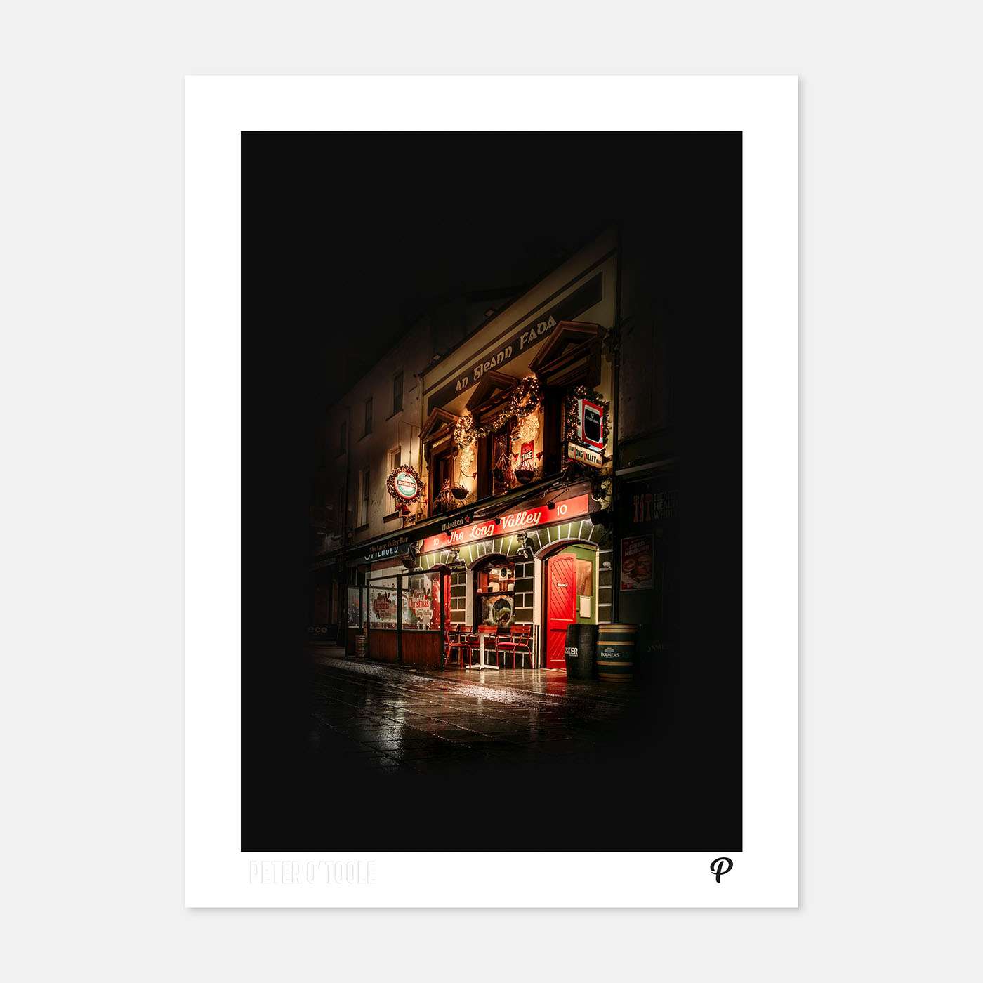 The Long Valley Pub Print - Spailpín - A4 Print