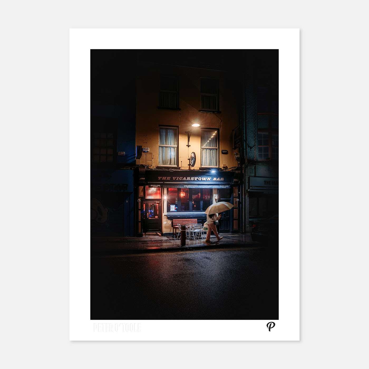 The Vicarstown Bar Pub Print - Spailpín - A4 Print