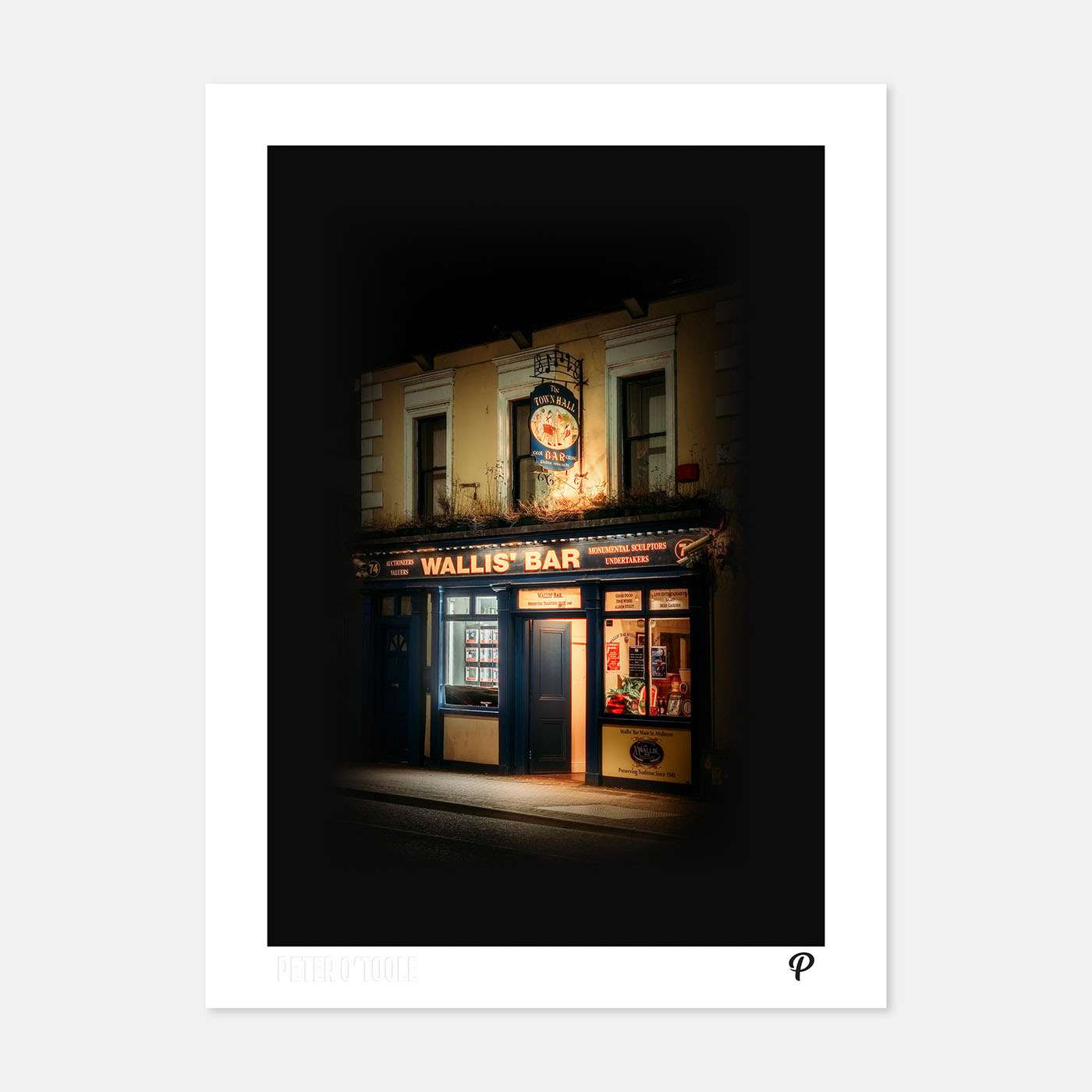 Wallis' Bar Pub Print - Spailpín - A4 Print