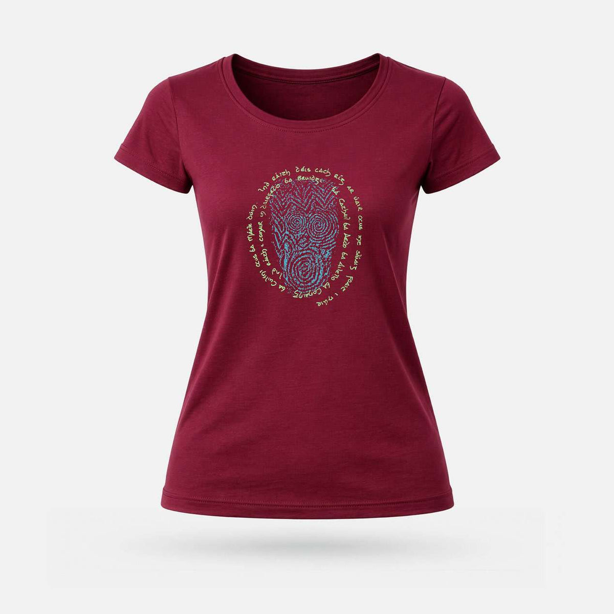 Ind Ráth - Womens' Wide Neck T-Shirt - Spailpín - Maroon / S