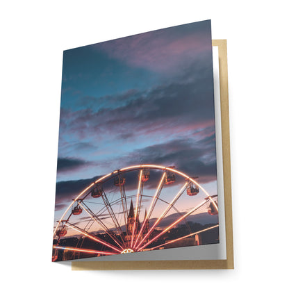 Glowing Around & Around Greeting Card