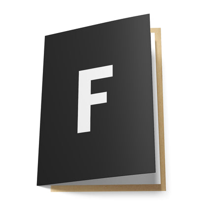 F Greeting Card