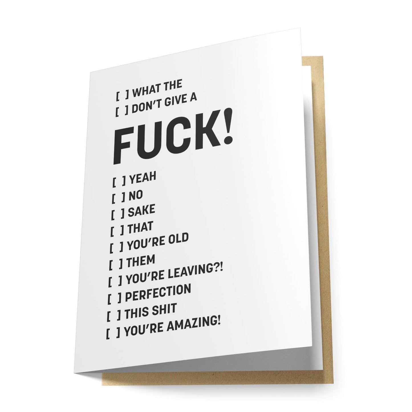 Fuck! ... Greeting Card
