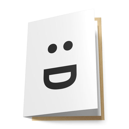 Grinning Emoticon Greeting Card